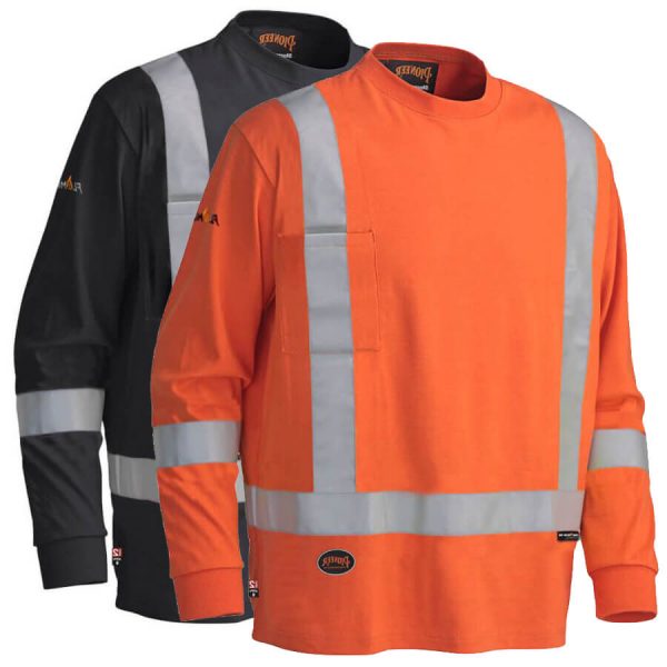 Flame Resistant FR Long-Sleeve Safety Shirts